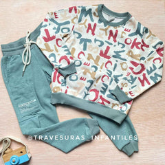 Conjunto Sudadera Letras Surtido