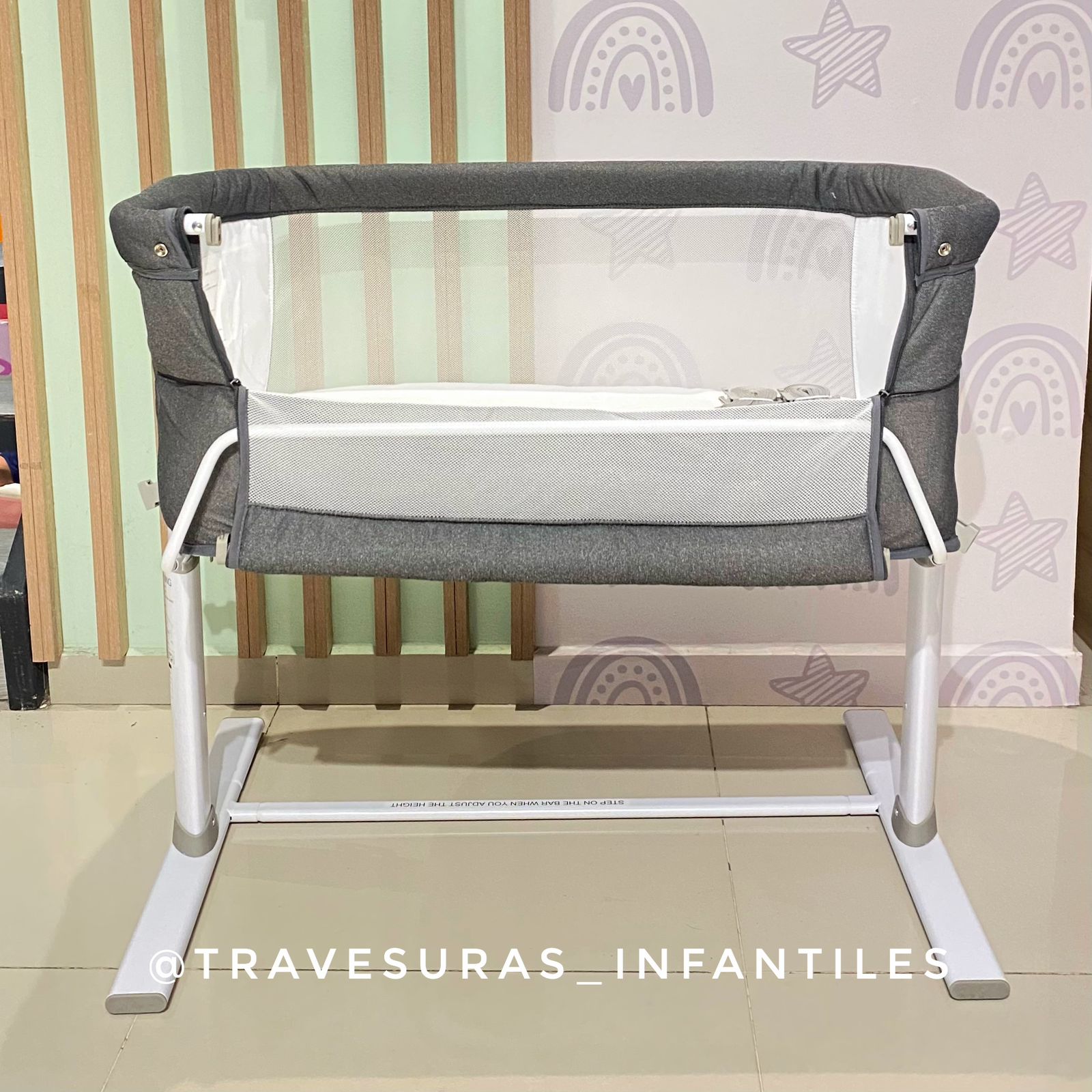 Cuna Colecho SMART 3 en 1 Electrica Gris Claro – Travesuras Infantiles