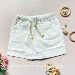 Falda Short Dril Resortado