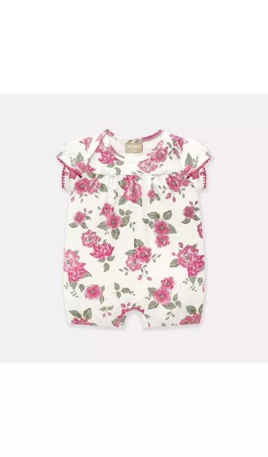 Romper Estampado Flores Milon blanco
