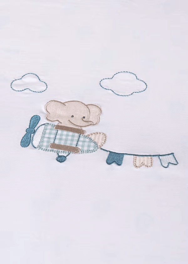 Manta Estampada Elefante Cuadros Mayoral Detalles