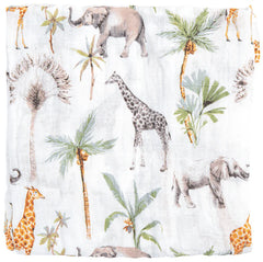 Muselina Bambú 120 x 120 África Blanco