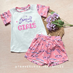 Pijama Short Super Girls