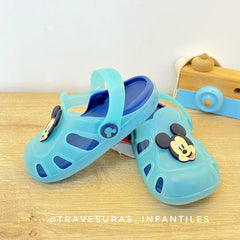 Sandalias Cangrejeras Mickey Azul Zippy Correa