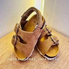 Sandalias Doble Hebilla Velcro Beige Mayoral