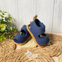 Sandalias Denim Bebé Niño Huellitas Estilo