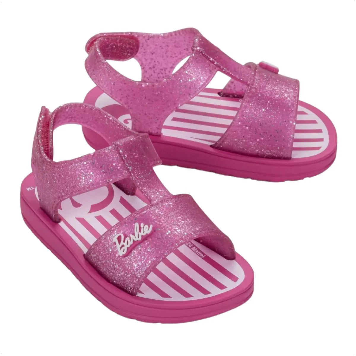 Sandalias Glitter Barbie Fucsia Detalles