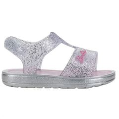 Sandalias Glitter Barbie Plateado Estilo