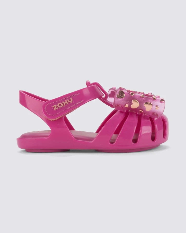 Sandalias Preciosa Baby Moño Fucsia Estilo