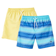 Set x2 Bermudas Combinada Amarillo