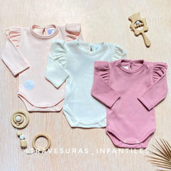 Set x3 Bodys Boleros Colores Pastel