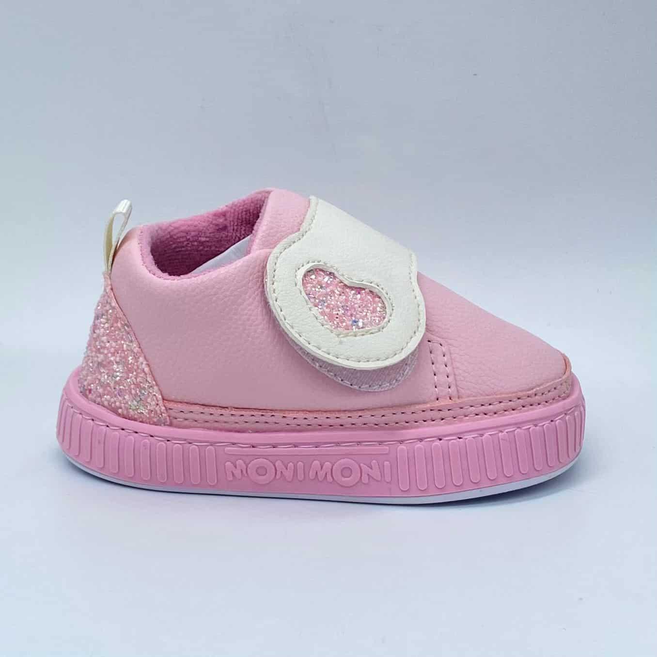travesuras-infantiles-Tenis-Bota-Velcro-Corazon-Rosa-detalle_1