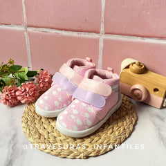 Tenis Bota Velcro Luciana Unicornio Rosa Fisher Price®