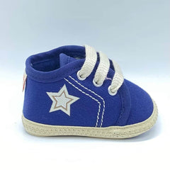 Tenis Sin Suela Estrella Azul Huellitas Estilo