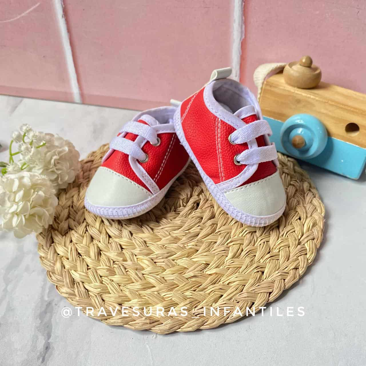 Tenis Sin Suela Converse Rojo