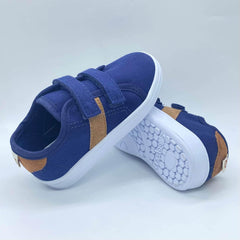 Tenis Velcro Combinado Azul Melosos Suelo