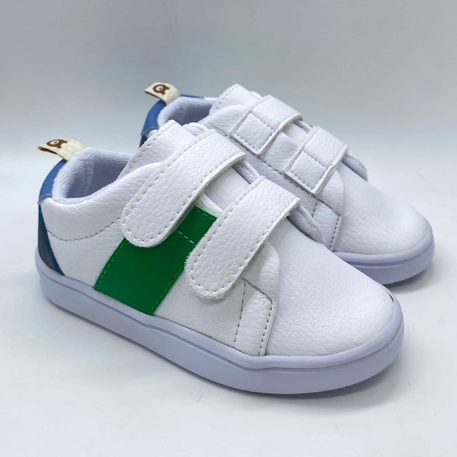 Tenis Velcro Combinado Verde Melosos