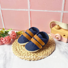 Tenis Sin Suela Velcro Denim Melosos Estilo