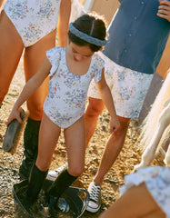 Traje de Baño Enterizo Flores