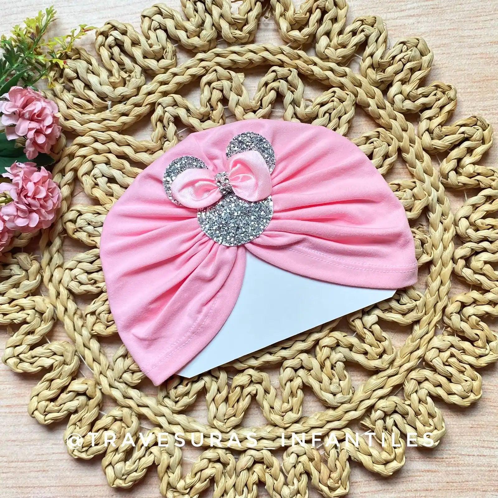 Turbante Detalle Minnie rosa
