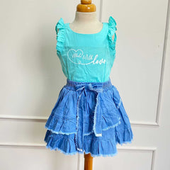 Vestido Combinado Denim