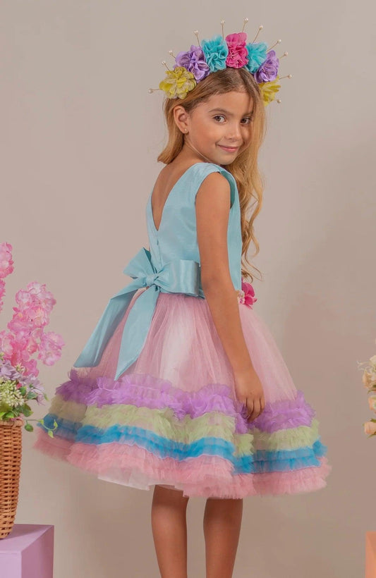 Vestido Tul Arcoíris Soy Feliz