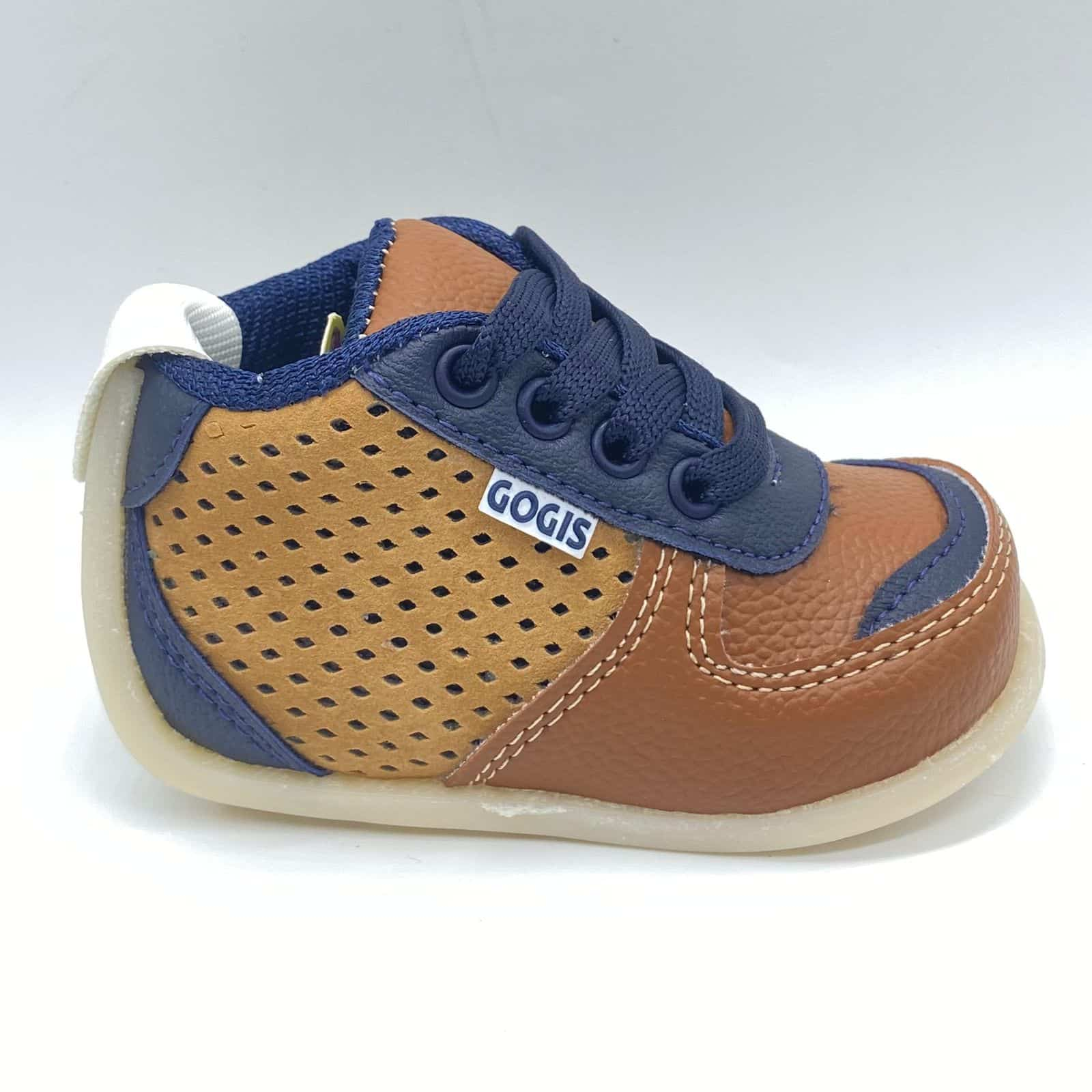 Tenis No Tuerce Café Cordones Navy Estilo