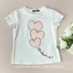 Camiseta Estampado Corazón