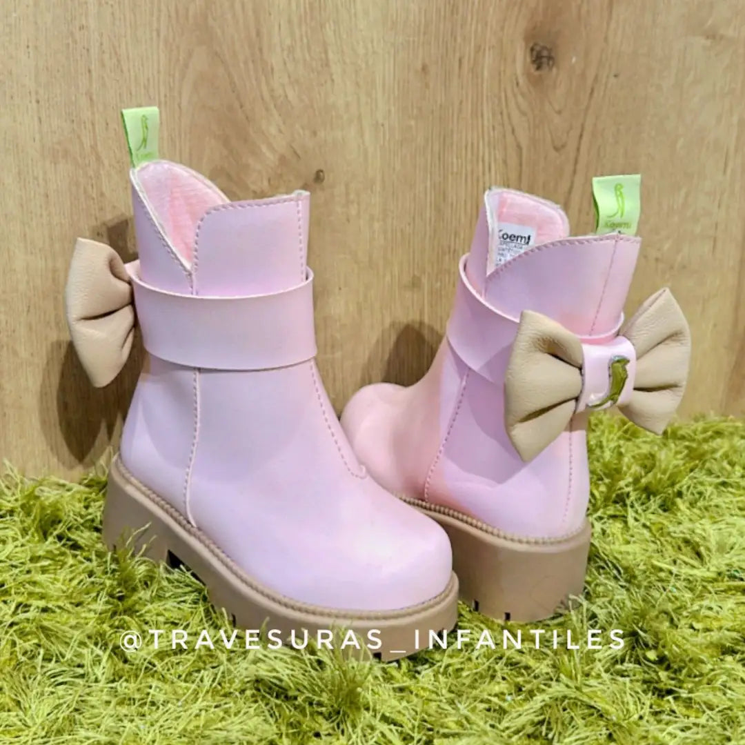 Botas Moño Rosa