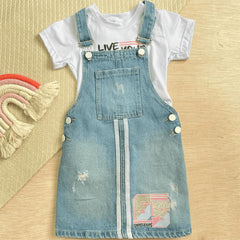 Conjunto Braga Denim Claro white