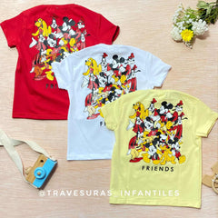 Camiseta Mickey Y Sus Amigos Color Surtido