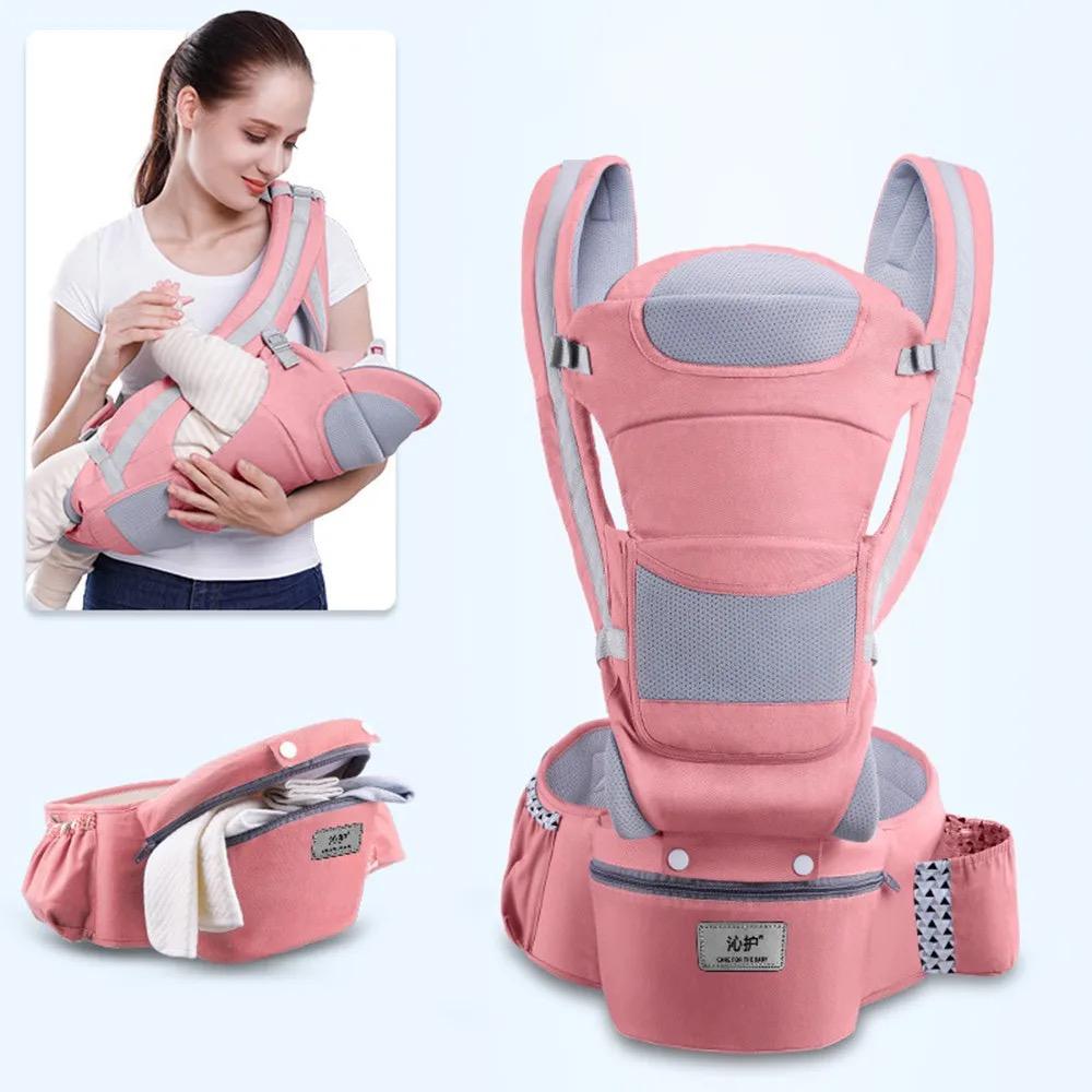 Cargador Para Bebé Ergonómico Flores Rosa