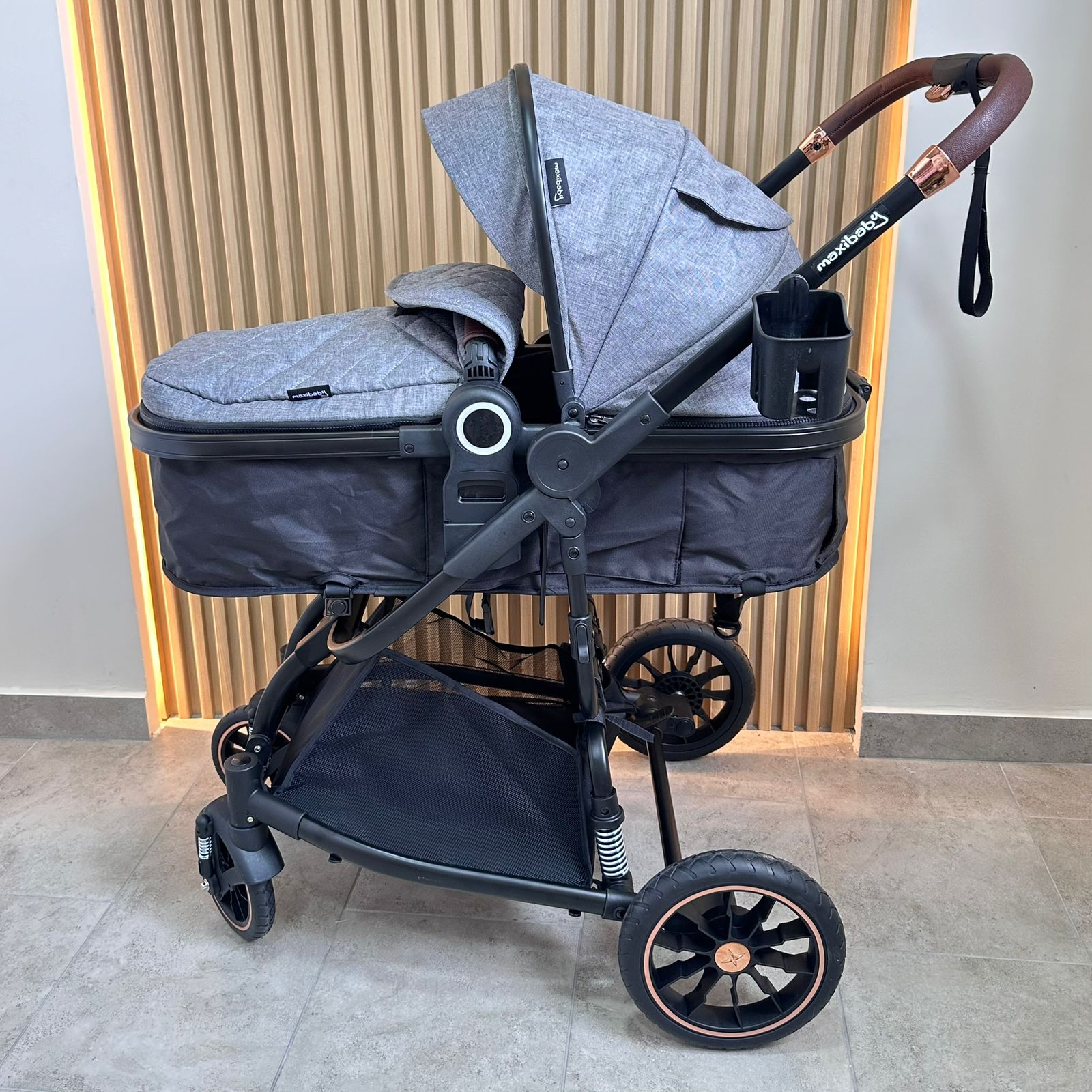 Coche Maleta Moises Fox Maxibaby Gris