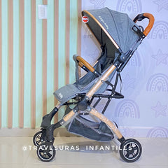 Coche Maleta Gris Kangu Baby Lateral