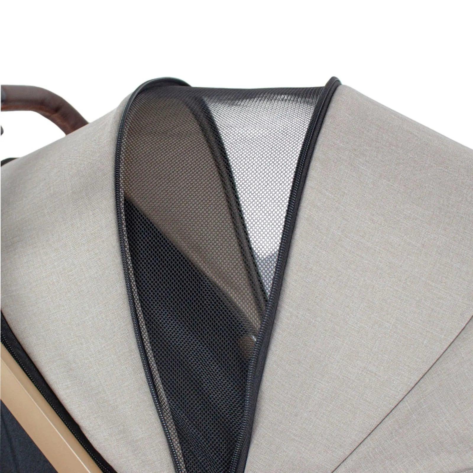 Coche Maleta Con Porta Bebé Micro Beige Bebesit Malla