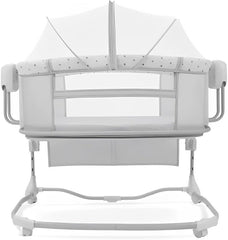Cuna Colecho Deluxe Mastela Puntos Gris