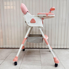 Silla Comedor Bandeja Didáctica King Maxibaby Rosa