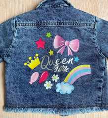 Conjunto 3 Piezas Denim Estrellas Queen Estampado 