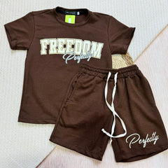 Conjunto Niño Bermuda Freedom Café