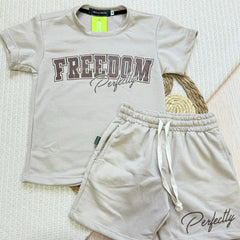 Conjunto Niño Bermuda Freedom Beige