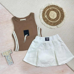 Conjunto Falda Pliegues Peru