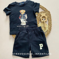 Conjunto Para Niño Bermuda Oso