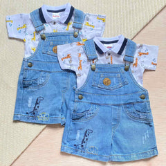 Conjunto Overol Denim Bebé Niño