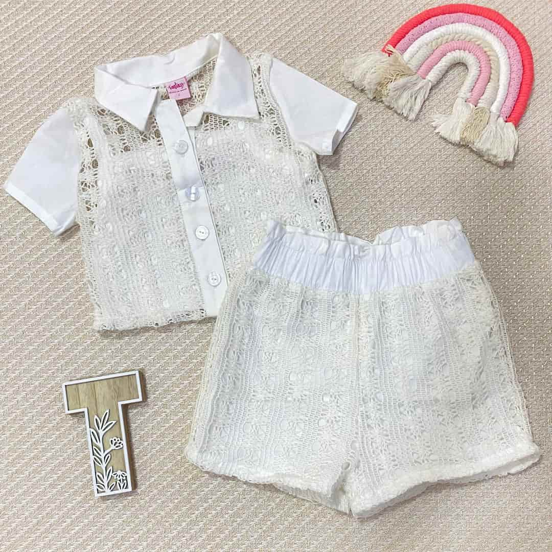 Conjunto Tejido Blanco