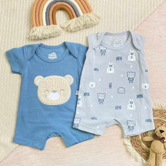 Set 2 Mamelucos Estampado Bear Blue