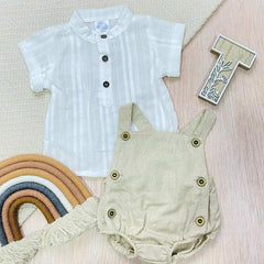 Conjunto Body Lino Botones Detalle