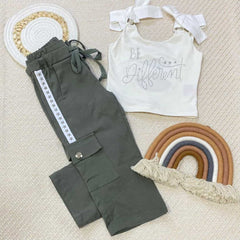 Conjunto Pantalon Estrellas Verde