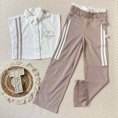 Conjunto Pantalon Corazón Aventure beige