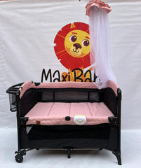 Corral Colecho Maxibaby Silver Rosa