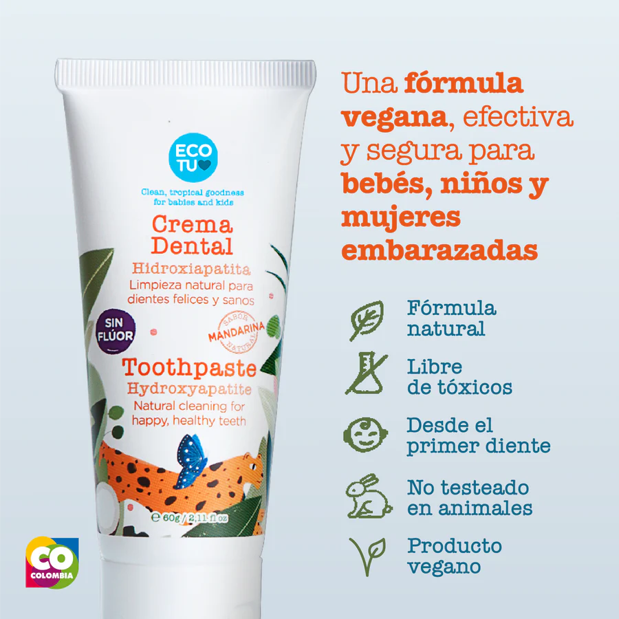 Crema Dental Para Bebé Hidroxiapatita MandMedicaarina 60gr 